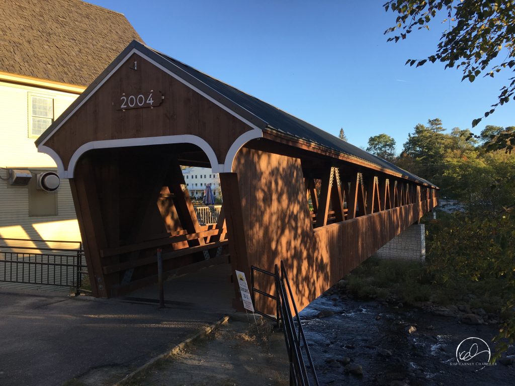 Riverwalk Bridge, Littleton, New Hampshire. Photo by Kim Varney Chandler.