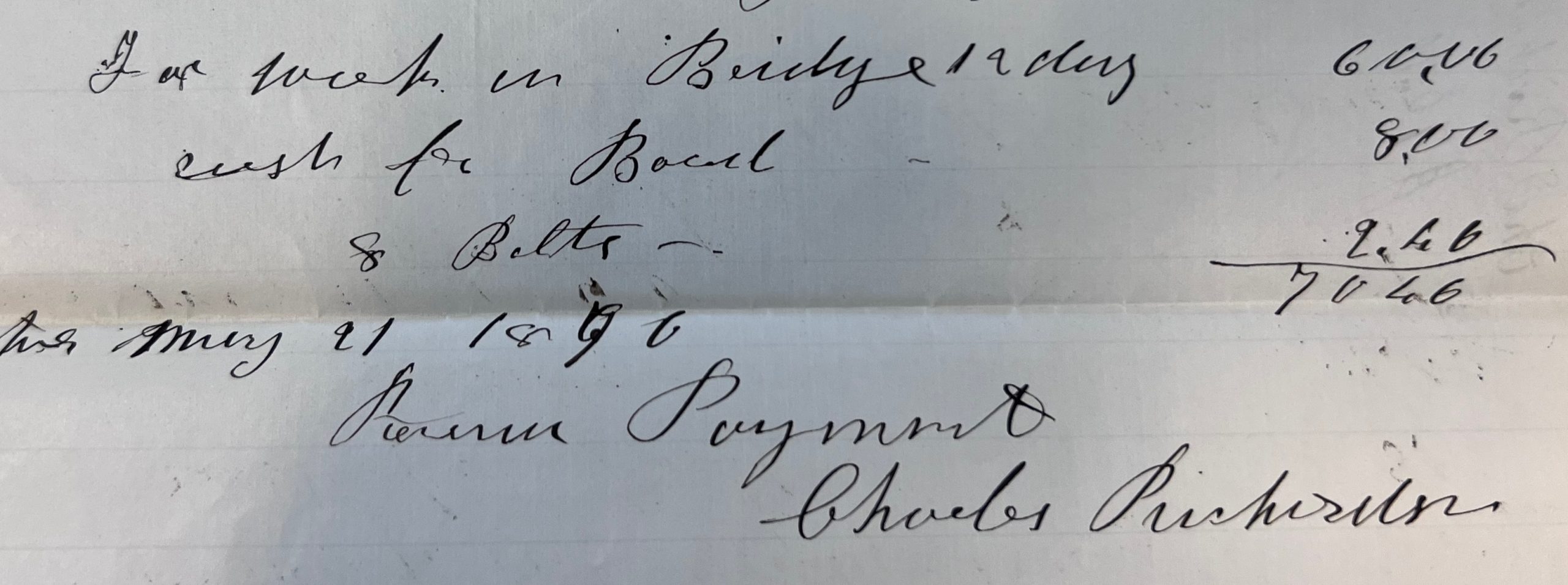 The Bridgewright Captain Charles Richardson