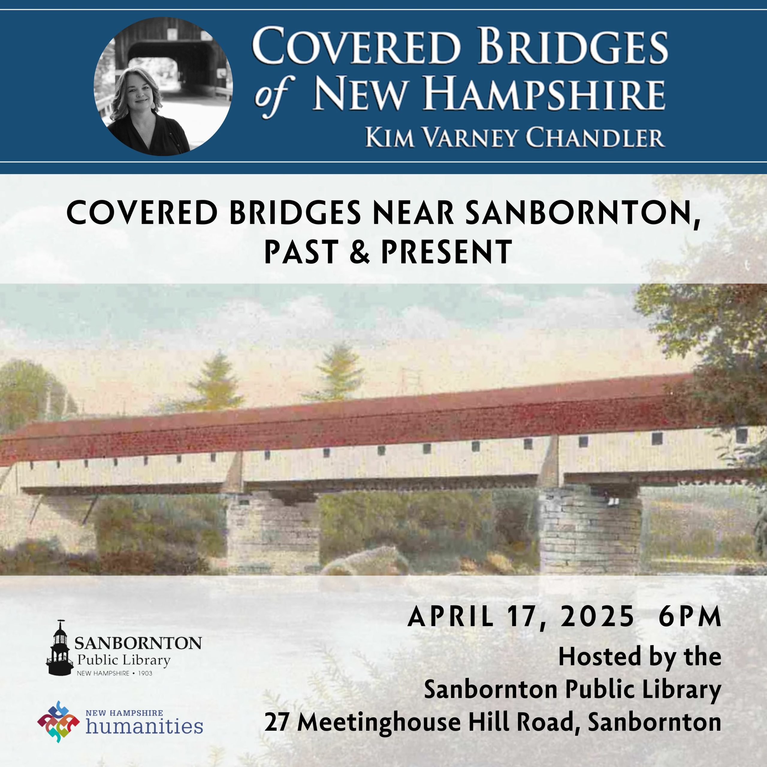Sanbornton Public LIbrary Program on Covered Bridges of New Hampshire