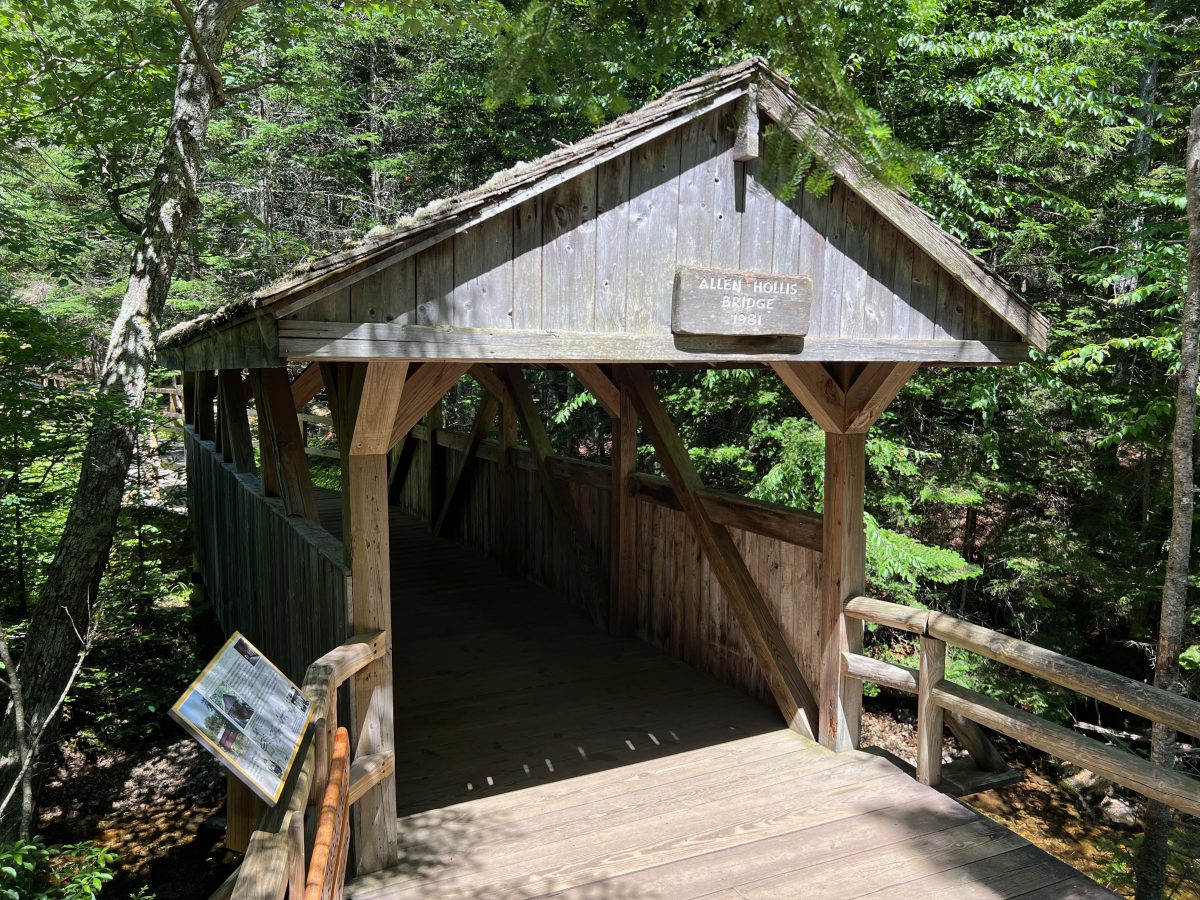 Allen Hollis Bridge, Lost River, New Hampshire. Photo by Kim Varney Chandler.