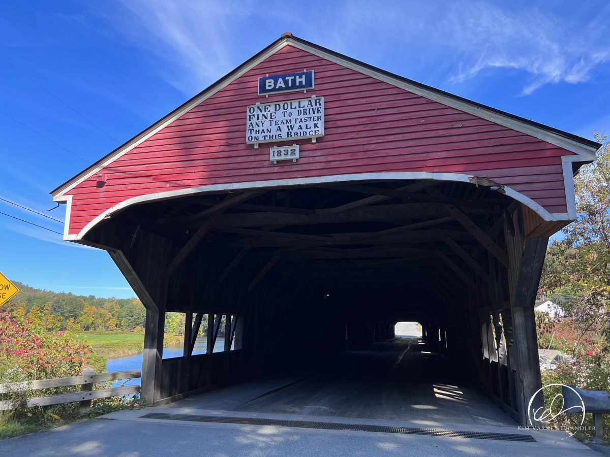 Bath Bridge, Bath, New Hampshire. Photo by Kim Varney Chandler.
