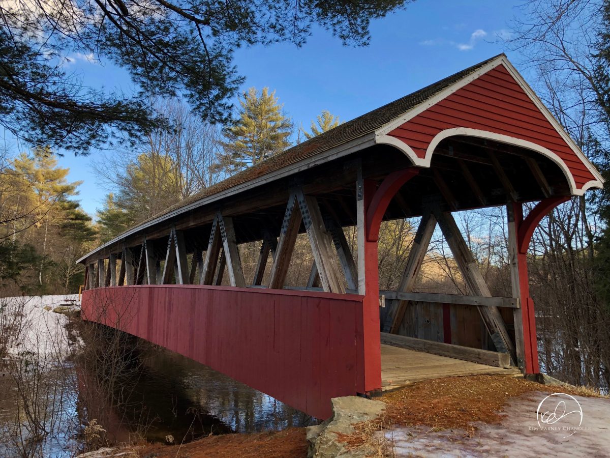 Belmont Rail Trail Bridge, Belmont, New Hampshire. Photo by Kim Varney Chandler.
