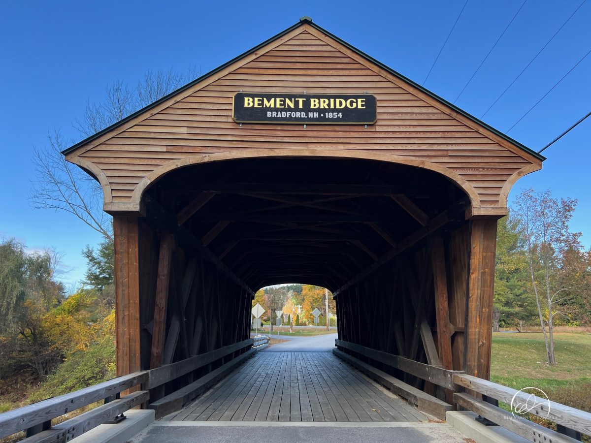 Bement Bridge, Bradford, New Hampshire. Photo by Kim Varney Chandler.