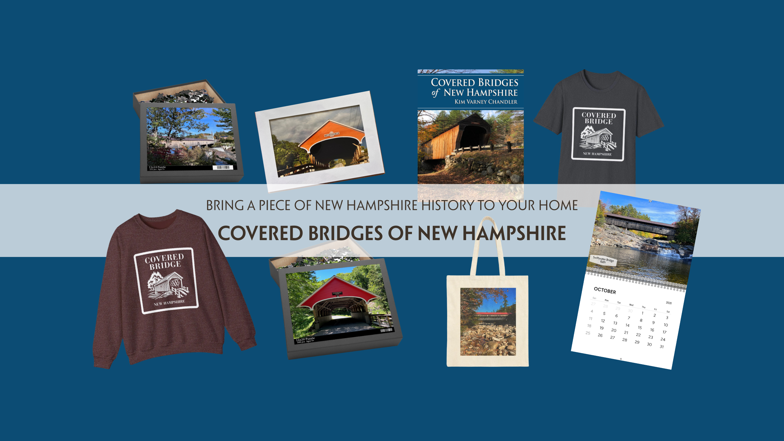 Covered Bridges of New Hampshire Swag