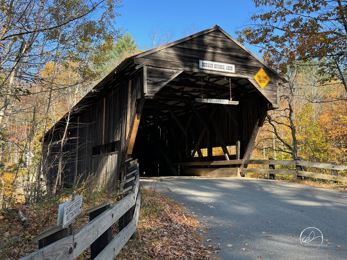 Durgin Bridge, Sandwich, New Hampshire. Photo by Kim Varney Chandler.