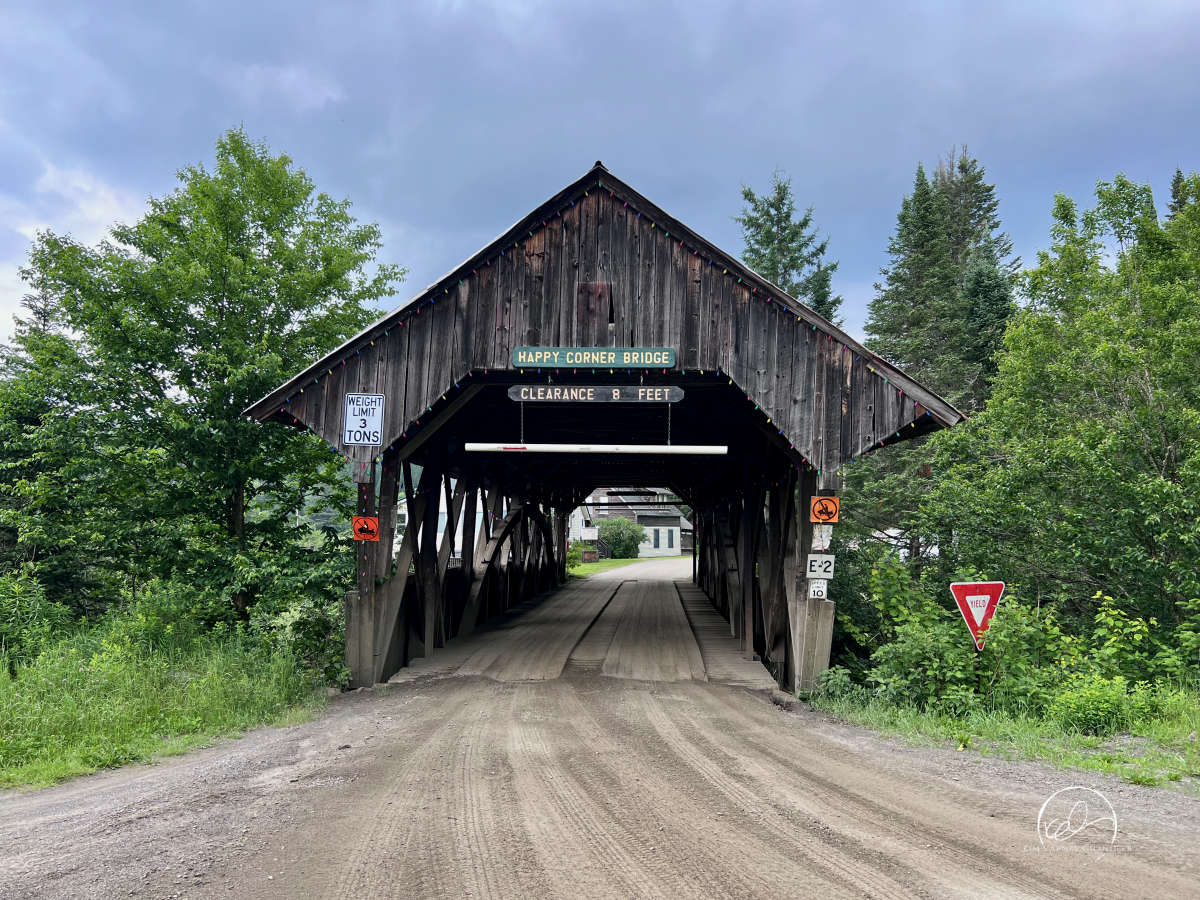 Happy Corner Bridge, Pittsburg, New Hampshire. Photo by Kim Varney Chandler.