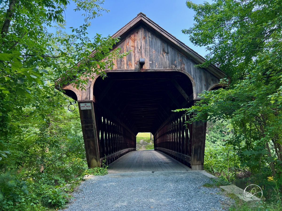 New England College Bridge, Henniker, New Hampshire. Photo by Kim Varney Chandler.