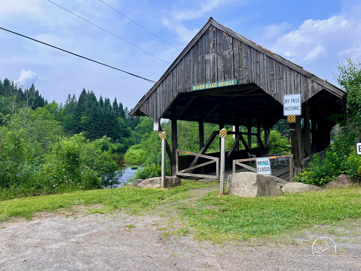River Road Bridge, Pittsburg, New Hampshire. Photo by Kim Varney Chandler.