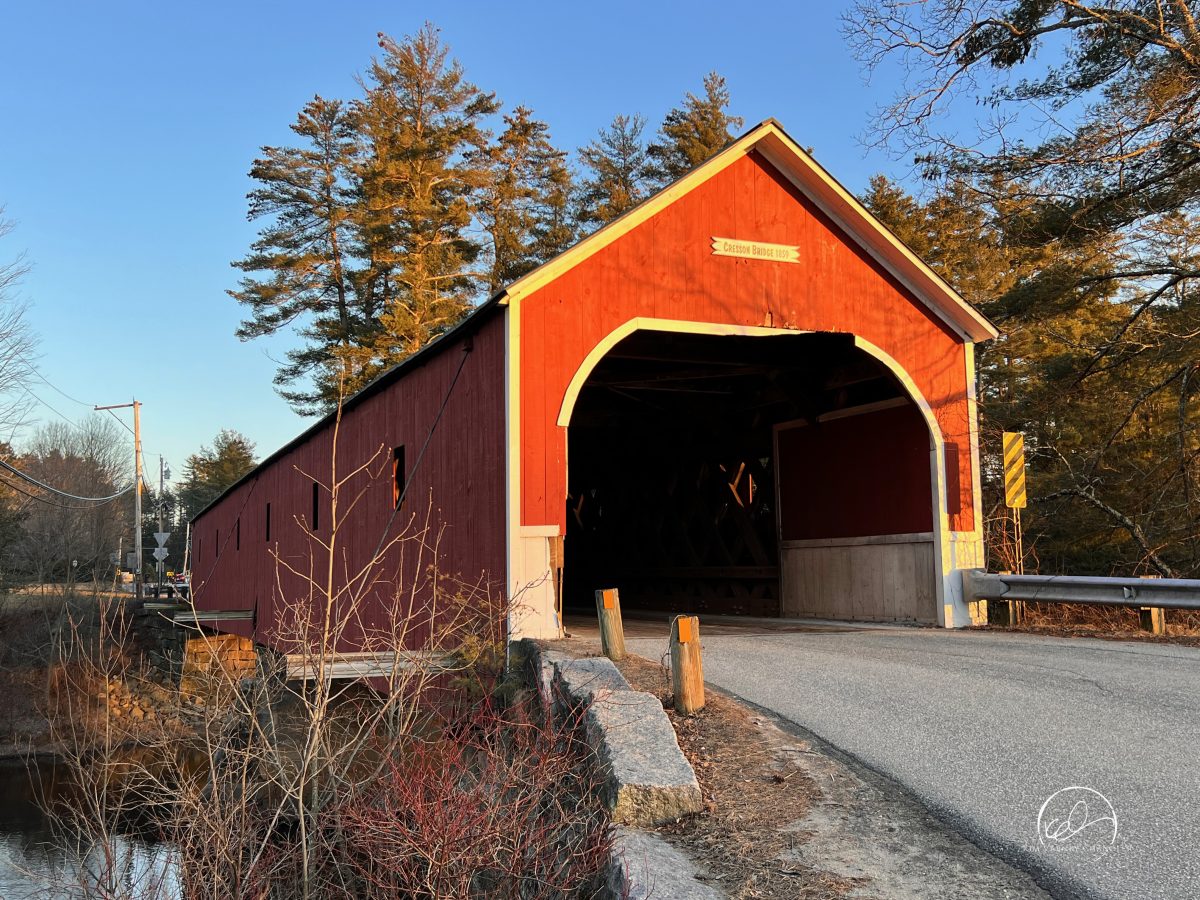 Cresson Bridge, Swanzey, New Hampshire. Photo by Kim Varney Chandler.
