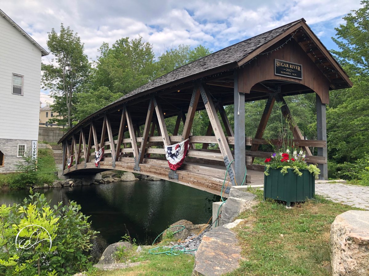 Sugar River Bridge, Sunapee, New Hampshire. Photo by Kim Varney Chandler.