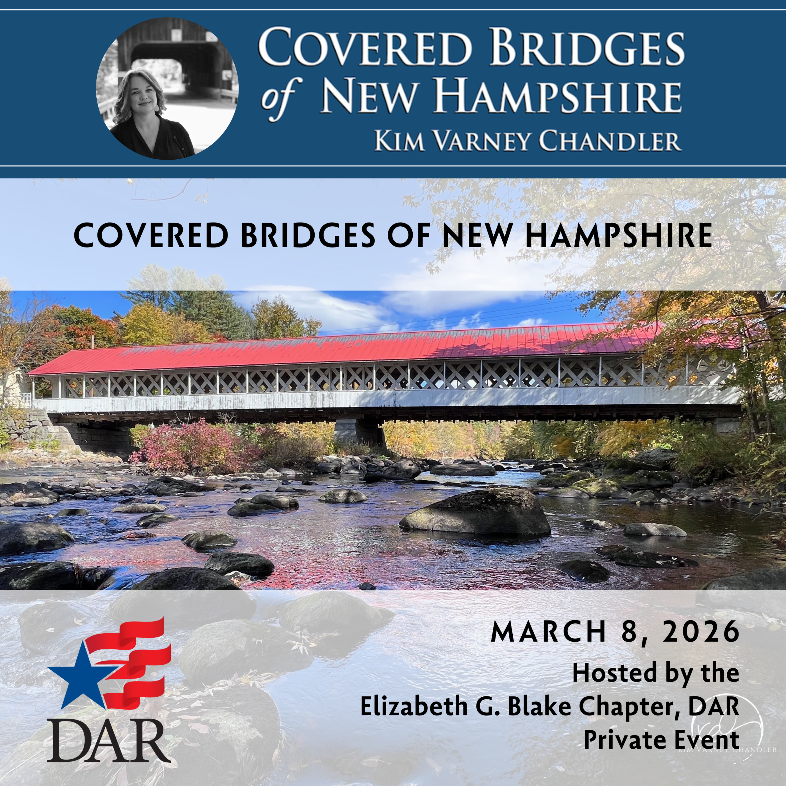Elizabeth Blake Chapter Program on Covered Bridges of New Hampshire