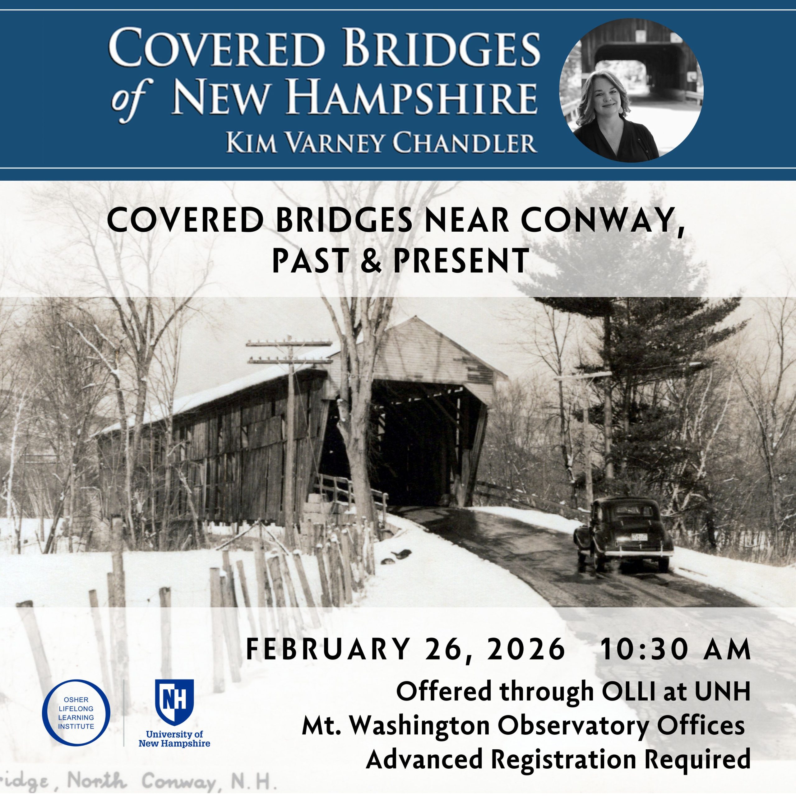 UNH OLLI Conway Program on Covered Bridges of New Hampshire