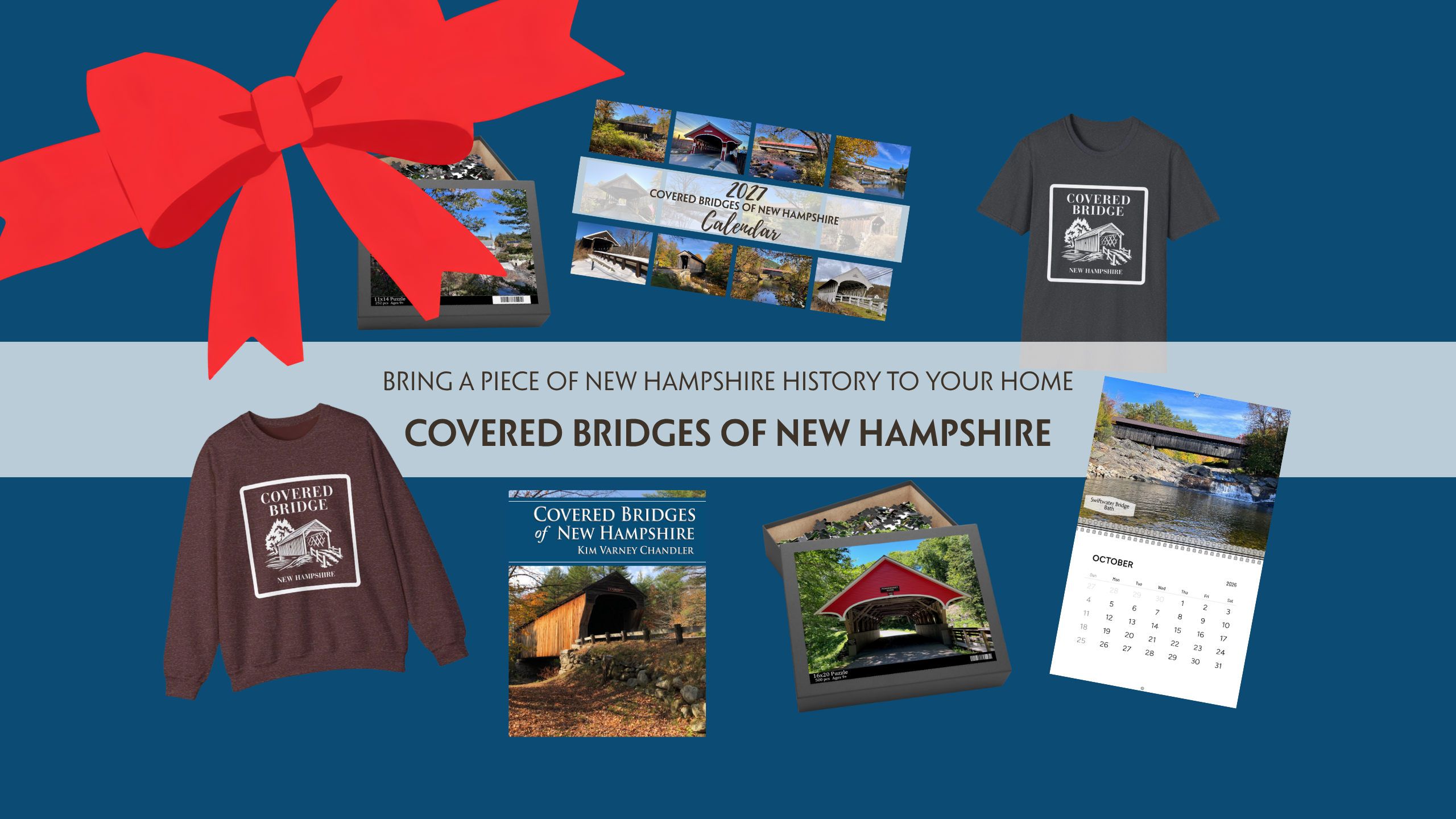 Covered Bridges of New Hampshire Swag